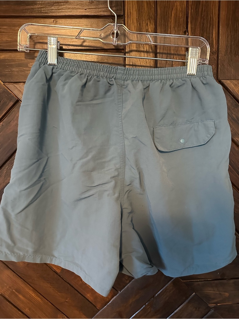 Patagonia Slate Blue Elastic Waist Swim Shorts - Picture 2 of 3